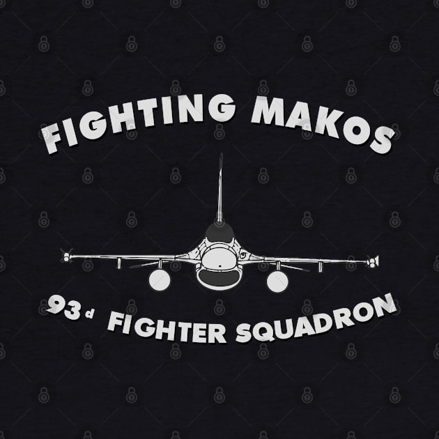 93rd Fighter Squadron Fighting Makos USAF F16 by DesignedForFlight